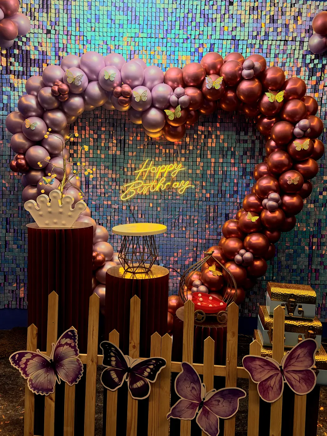 Bride To Be celebration setup at Rock Cine Celebration