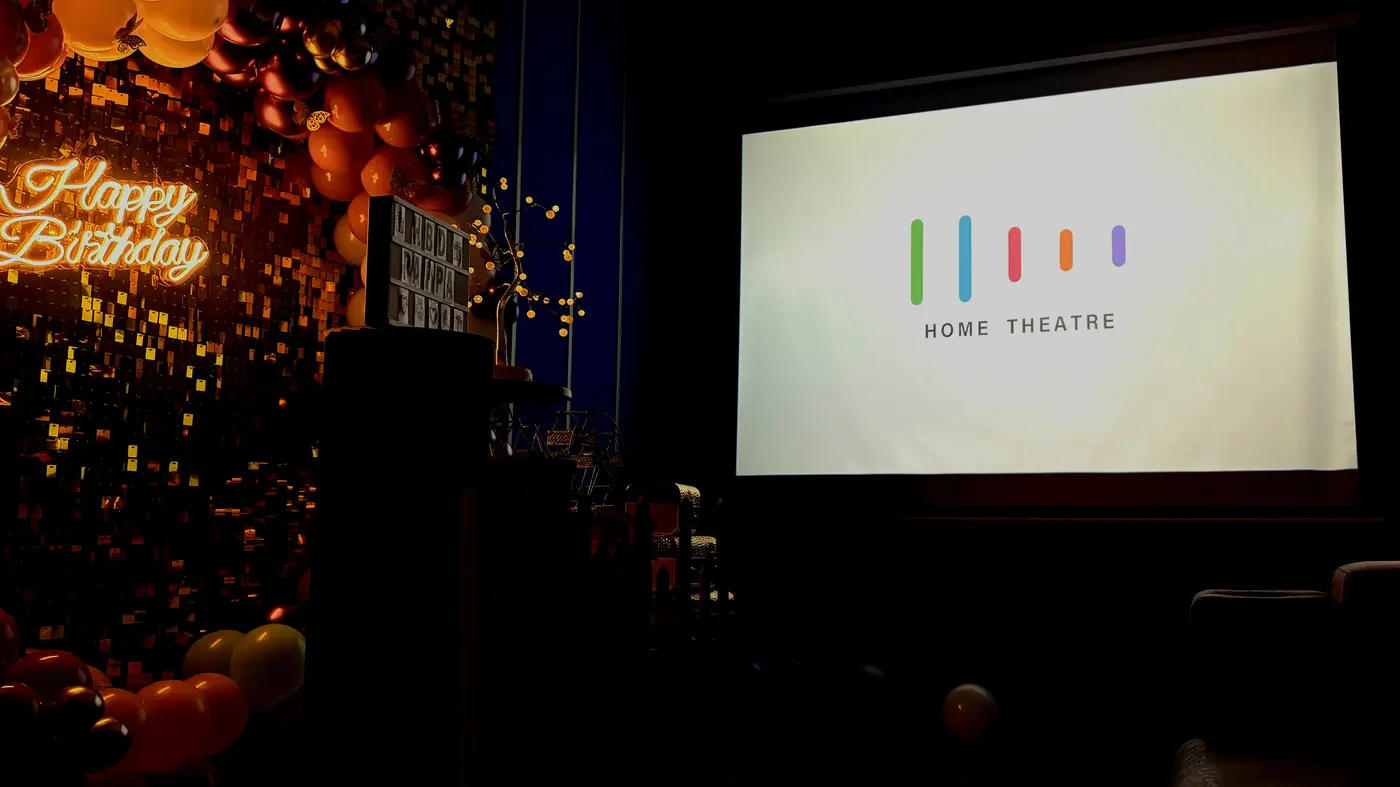 Rock Cine Celebration private theatre setup 3